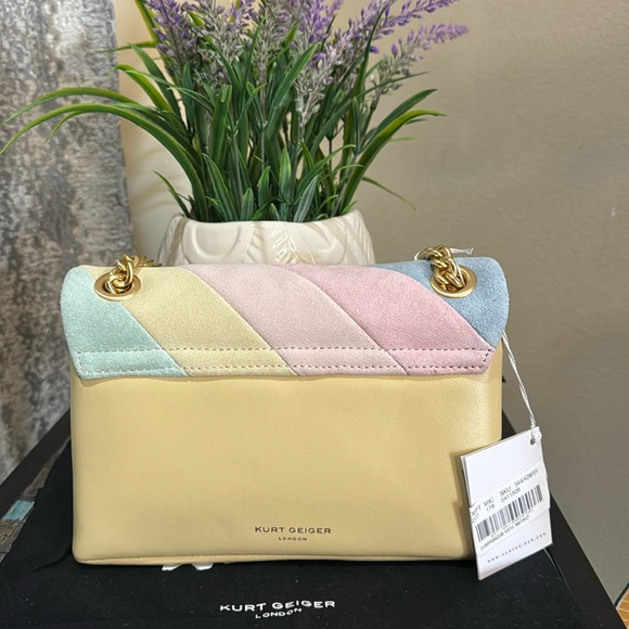 🌷Host pick Kurt Geiger London Mini
Suede Rainbow Striped Kensington Crossbody 🌷🌷 - Picture 12 of 13